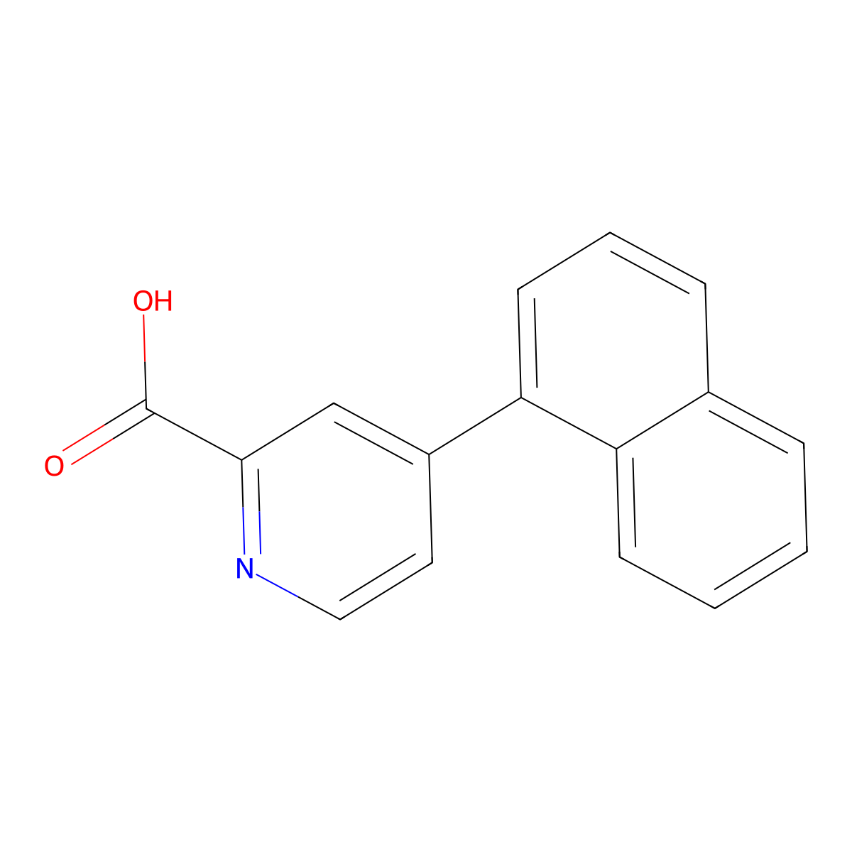 4-(Naphthalen-1-yl)picolinic acid molecular structure, CAS 1261962-97-3