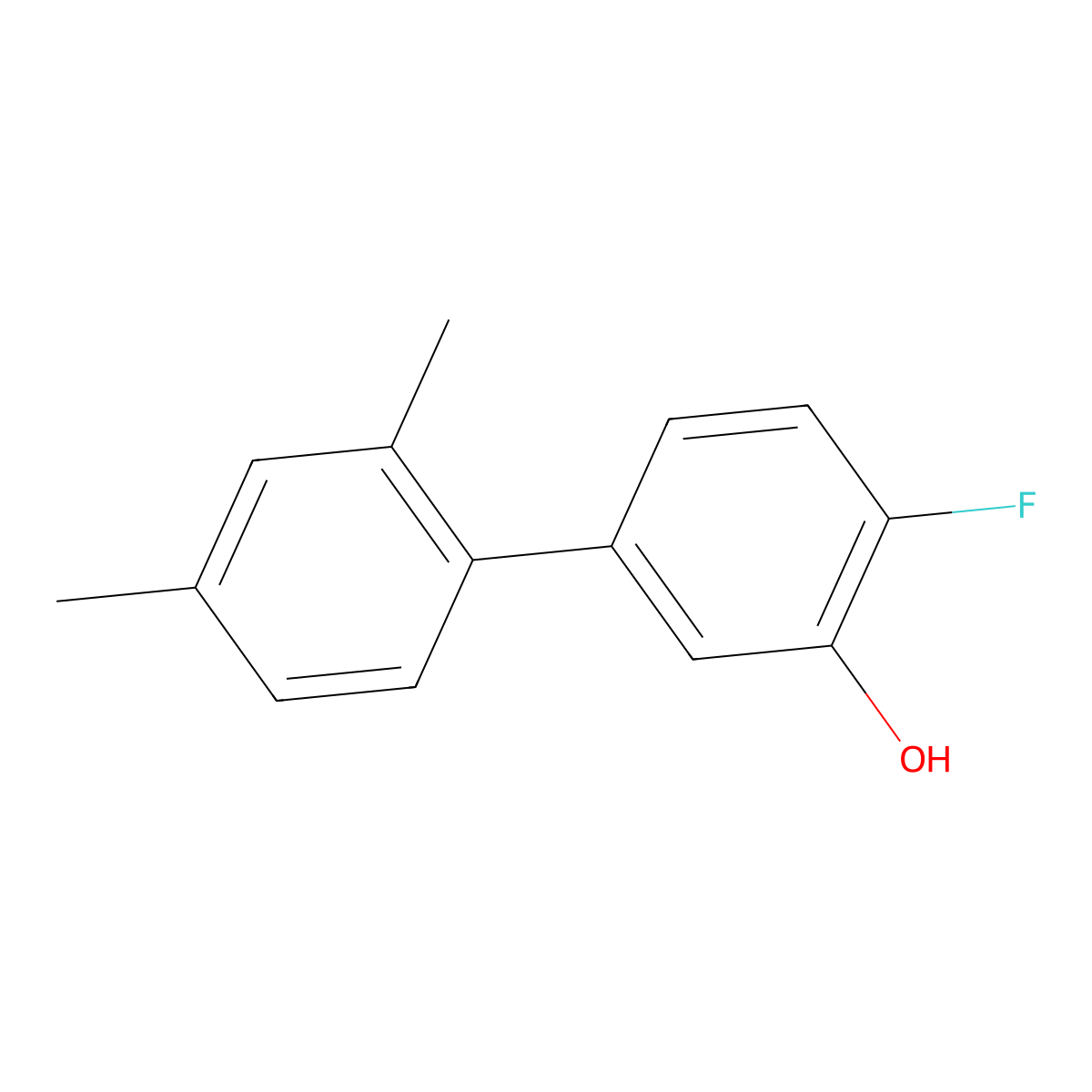 5-(2,4-Dimethylphenyl)-2-fluorophenol molecular structure, CAS 1261963-87-4