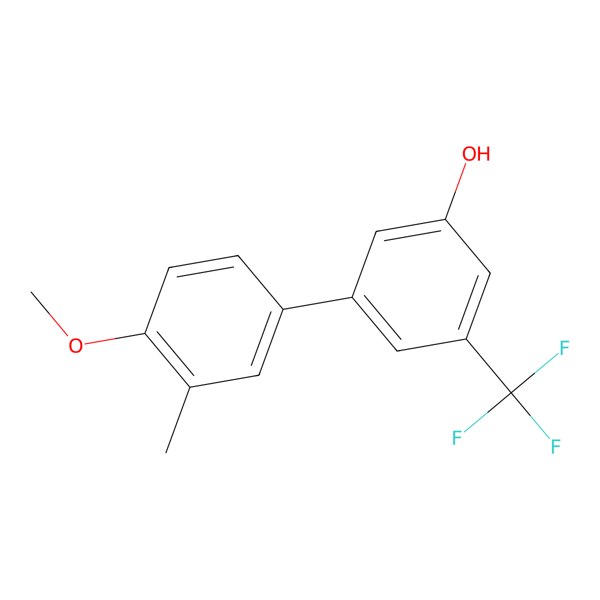 5-(4-Methoxy-3-methylphenyl)-3-trifluoromethylphenol molecular structure, CAS 1261964-80-0