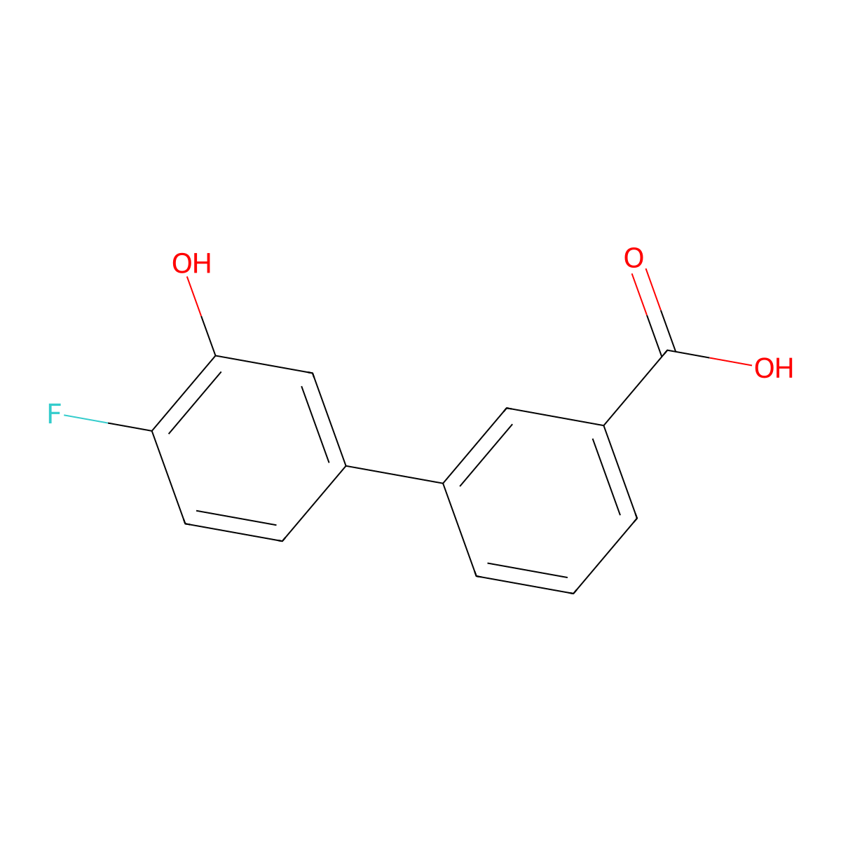 5-(3-Carboxyphenyl)-2-fluorophenol molecular structure, CAS 1261964-97-9