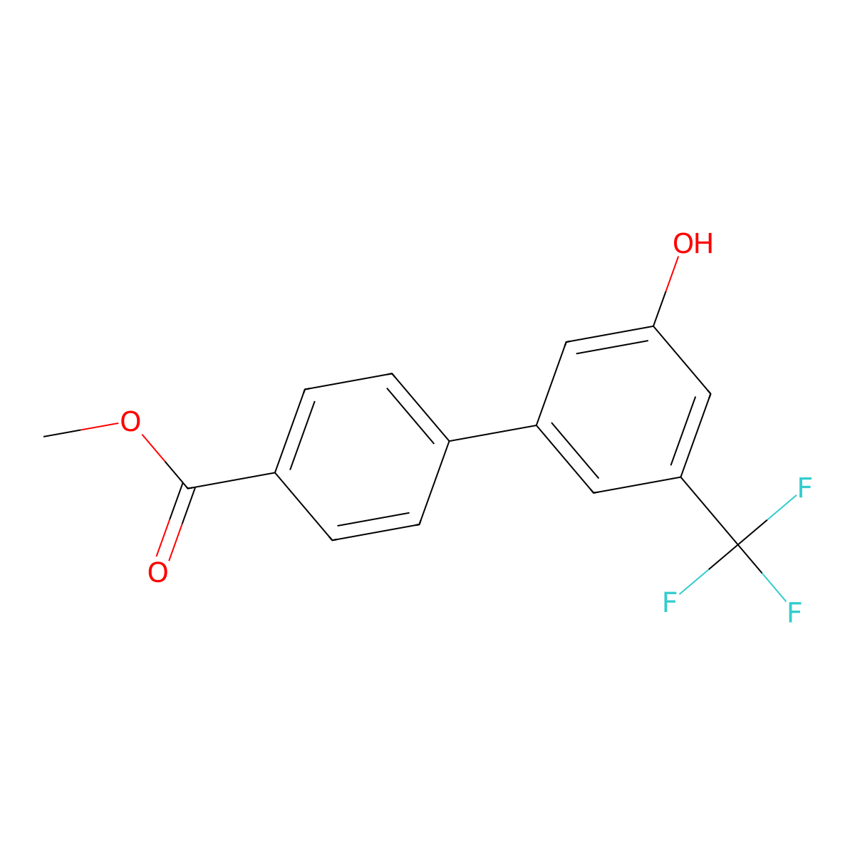 5-(4-Methoxycarbonylphenyl)-3-trifluoromethylphenol molecular structure, CAS 1261964-99-1