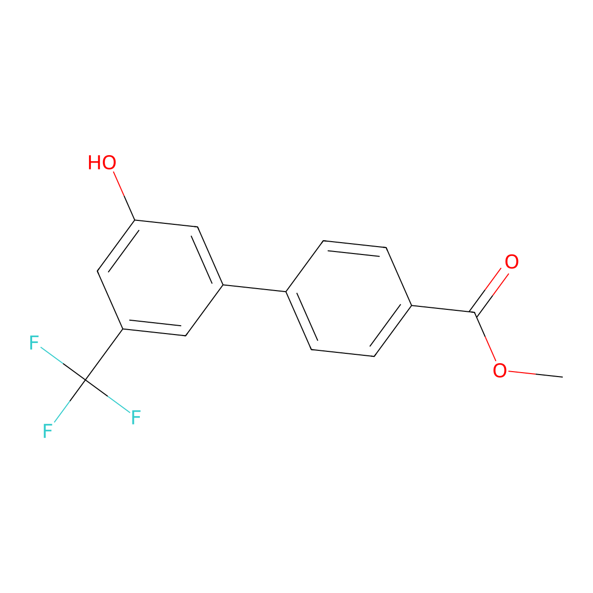 5-(4-Methoxycarbonylphenyl)-3-trifluoromethylphenol molecular structure, CAS 1261964-99-1