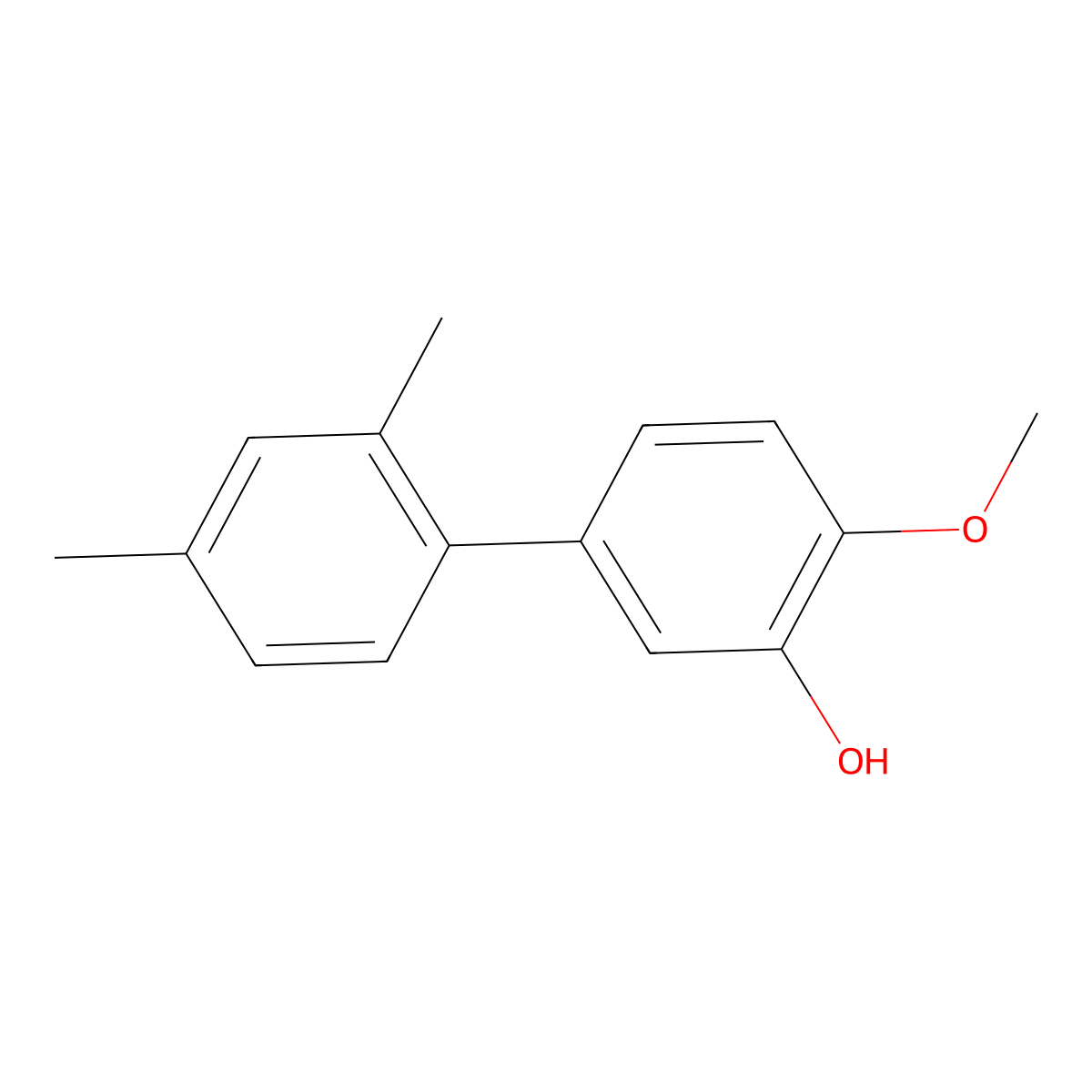 5-(2,4-Dimethylphenyl)-2-methoxyphenol molecular structure, CAS 1261967-18-3