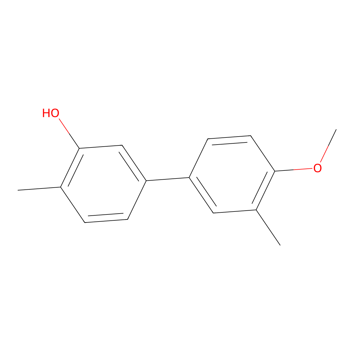 5-(4-Methoxy-3-methylphenyl)-2-methylphenol molecular structure, CAS 1261967-22-9