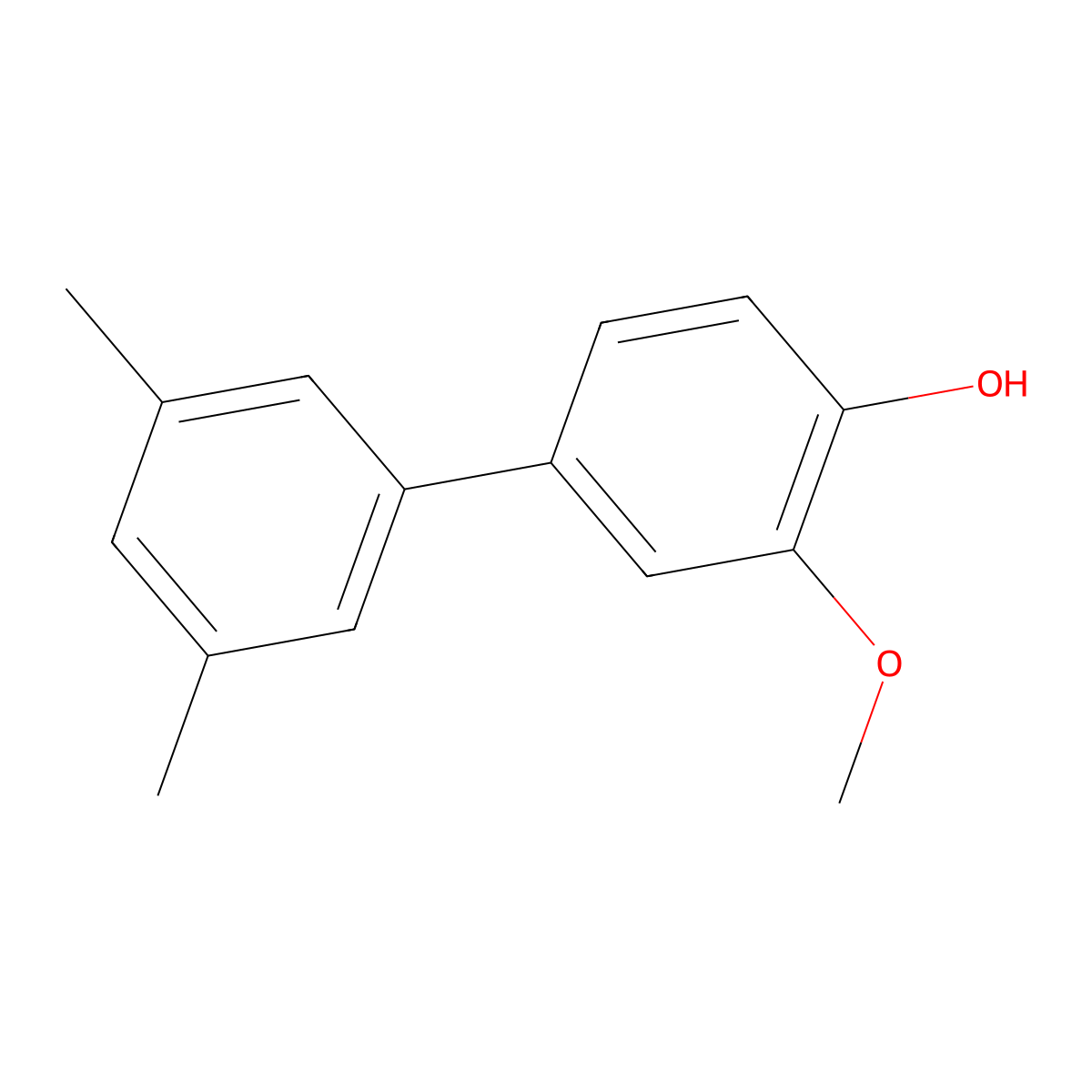 4-(3,5-Dimethylphenyl)-2-methoxyphenol molecular structure, CAS 1261967-38-7