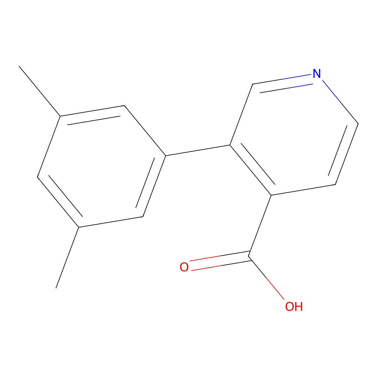 3-(3,5-Dimethylphenyl)isonicotinic acid molecular structure, CAS 1261967-56-9