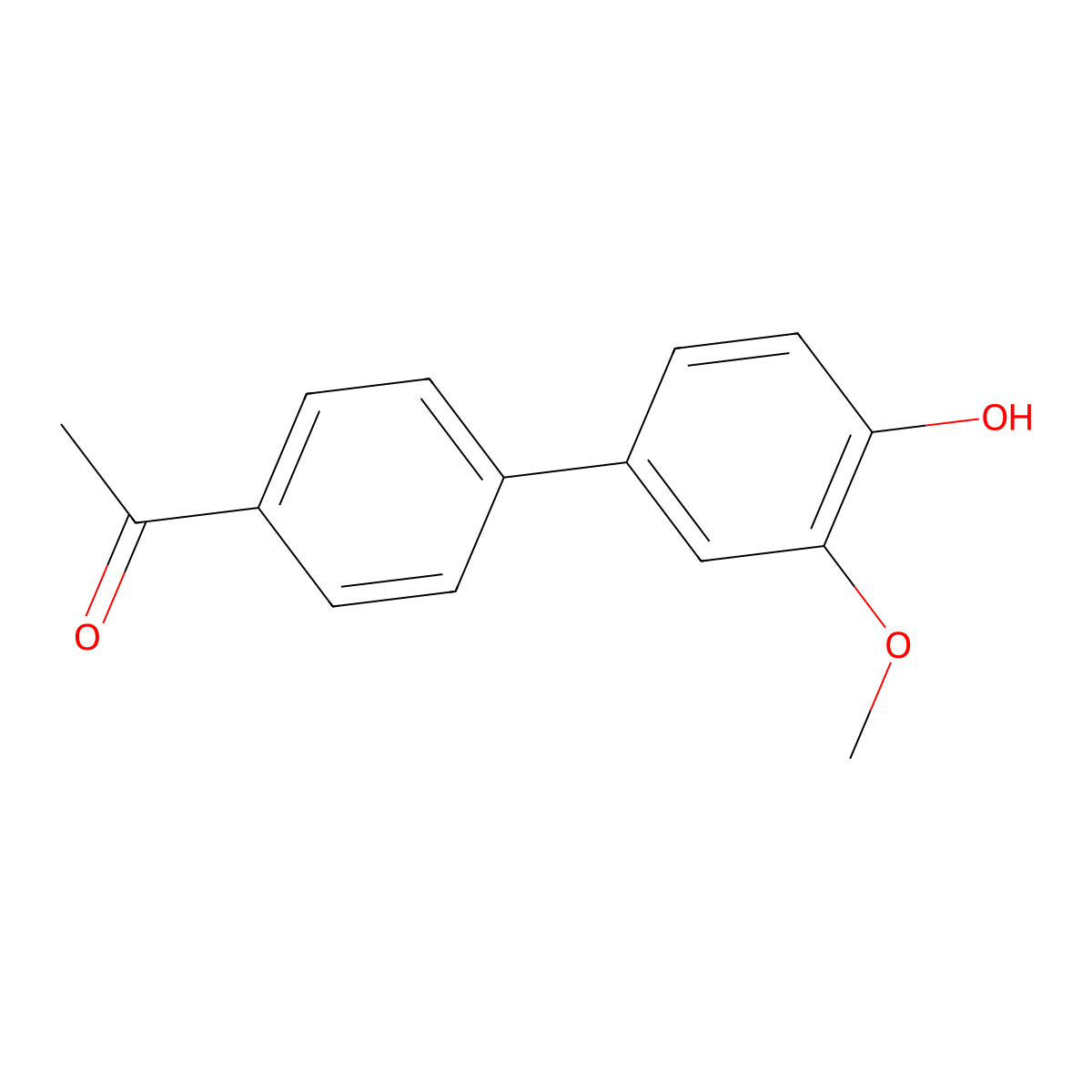 4-(4-Acetylphenyl)-2-methoxyphenol molecular structure, CAS 1261967-94-5
