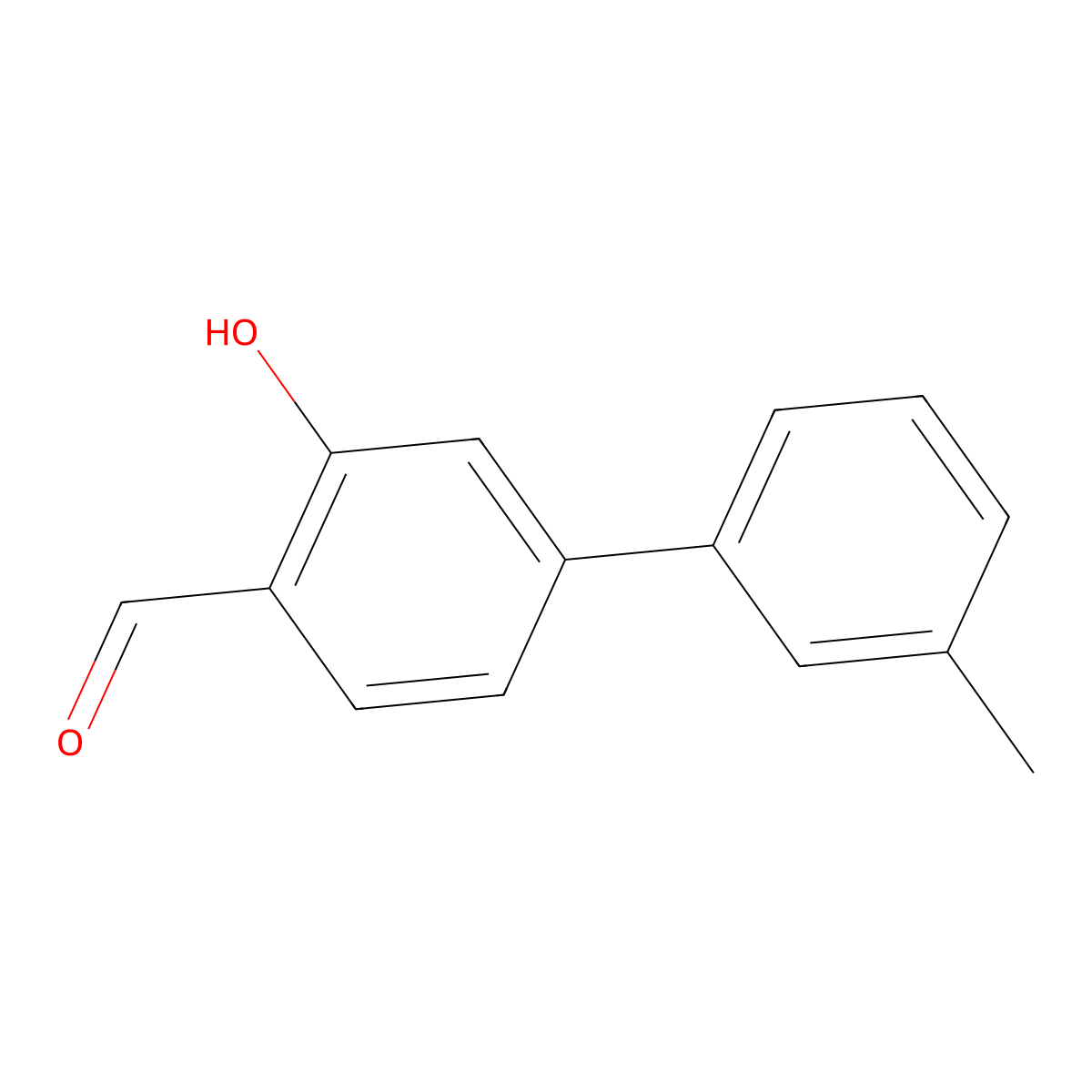 2-Formyl-5-(3-methylphenyl)phenol molecular structure, CAS 1261969-23-6