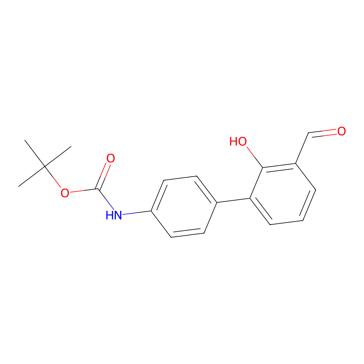 6-(4-BOC-Aminophenyl)-2-formylphenol molecular structure, CAS 1261969-60-1