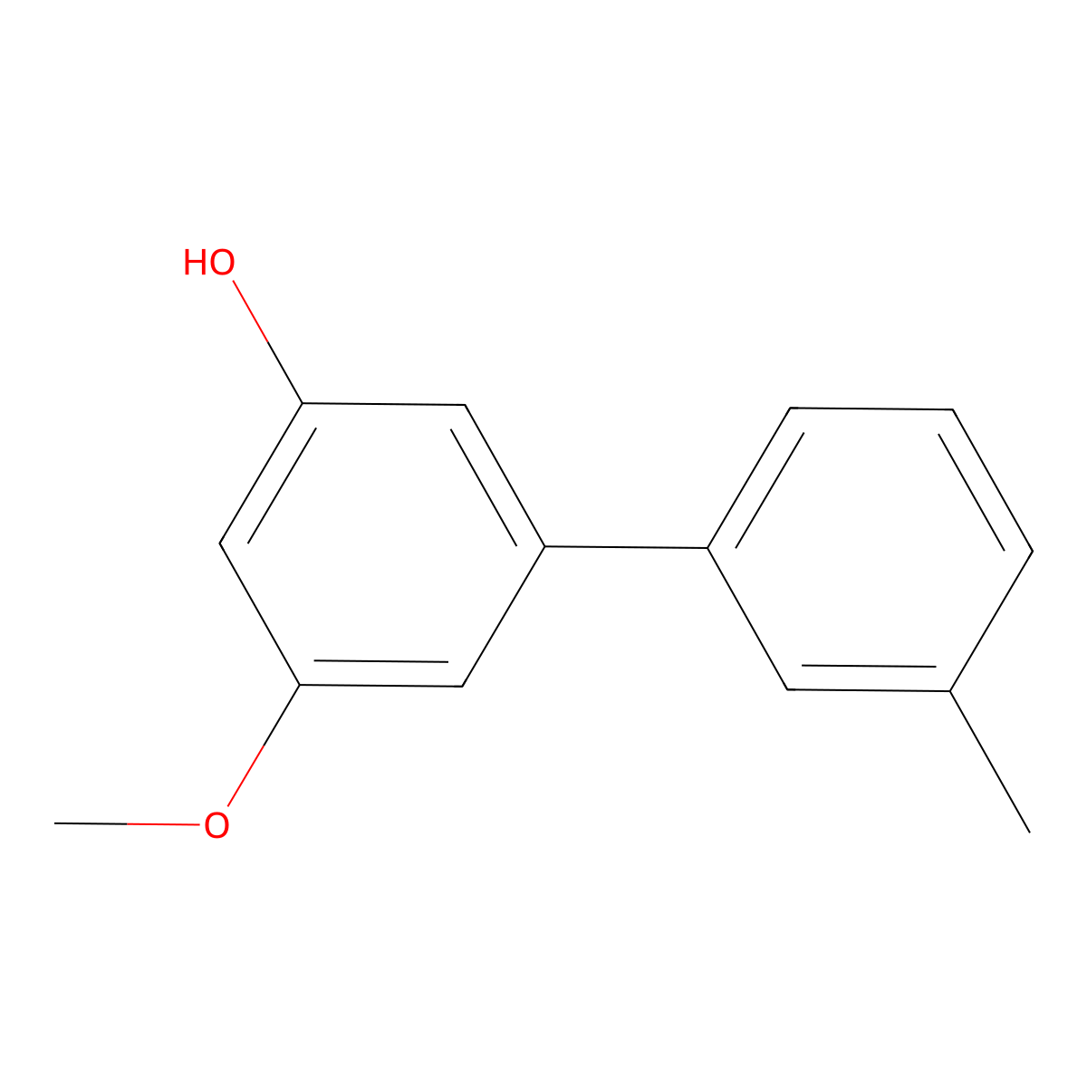 5-Methoxy-3'-methyl[1,1'-biphenyl]-3-ol molecular structure, CAS 1261969-69-0