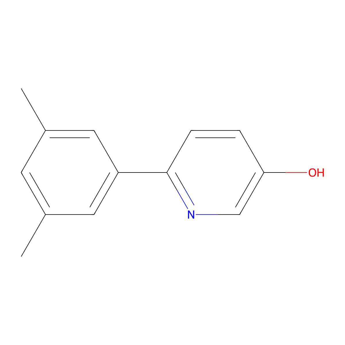 6-(3,5-Dimethylphenyl)pyridin-3-ol molecular structure, CAS 1261970-83-5