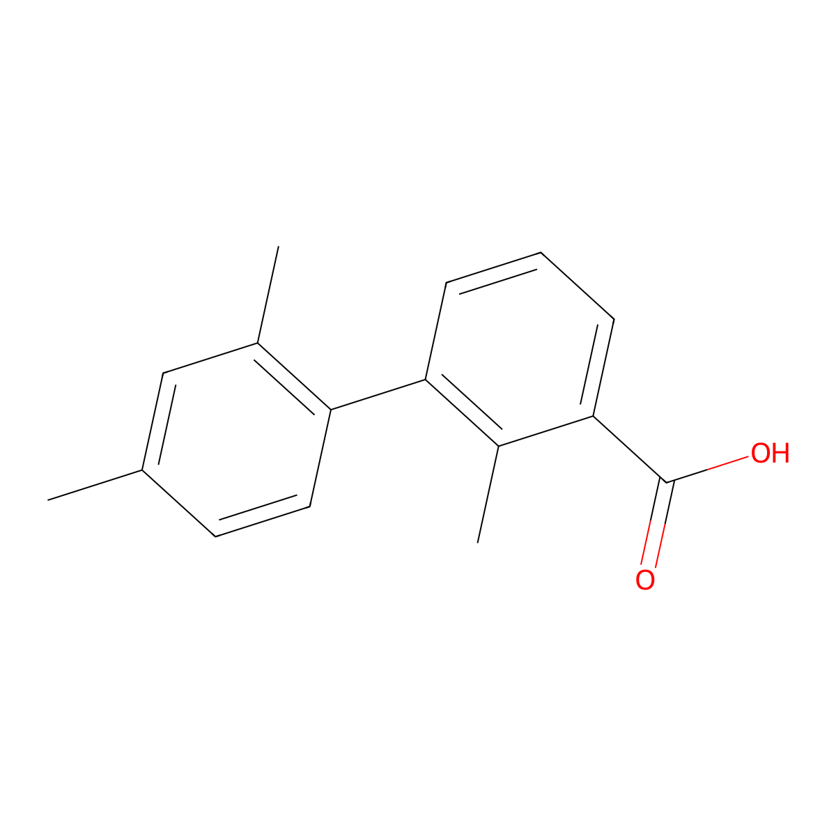 3-(2,4-Dimethylphenyl)-2-methylbenzoic acid molecular structure, CAS 1261971-09-8
