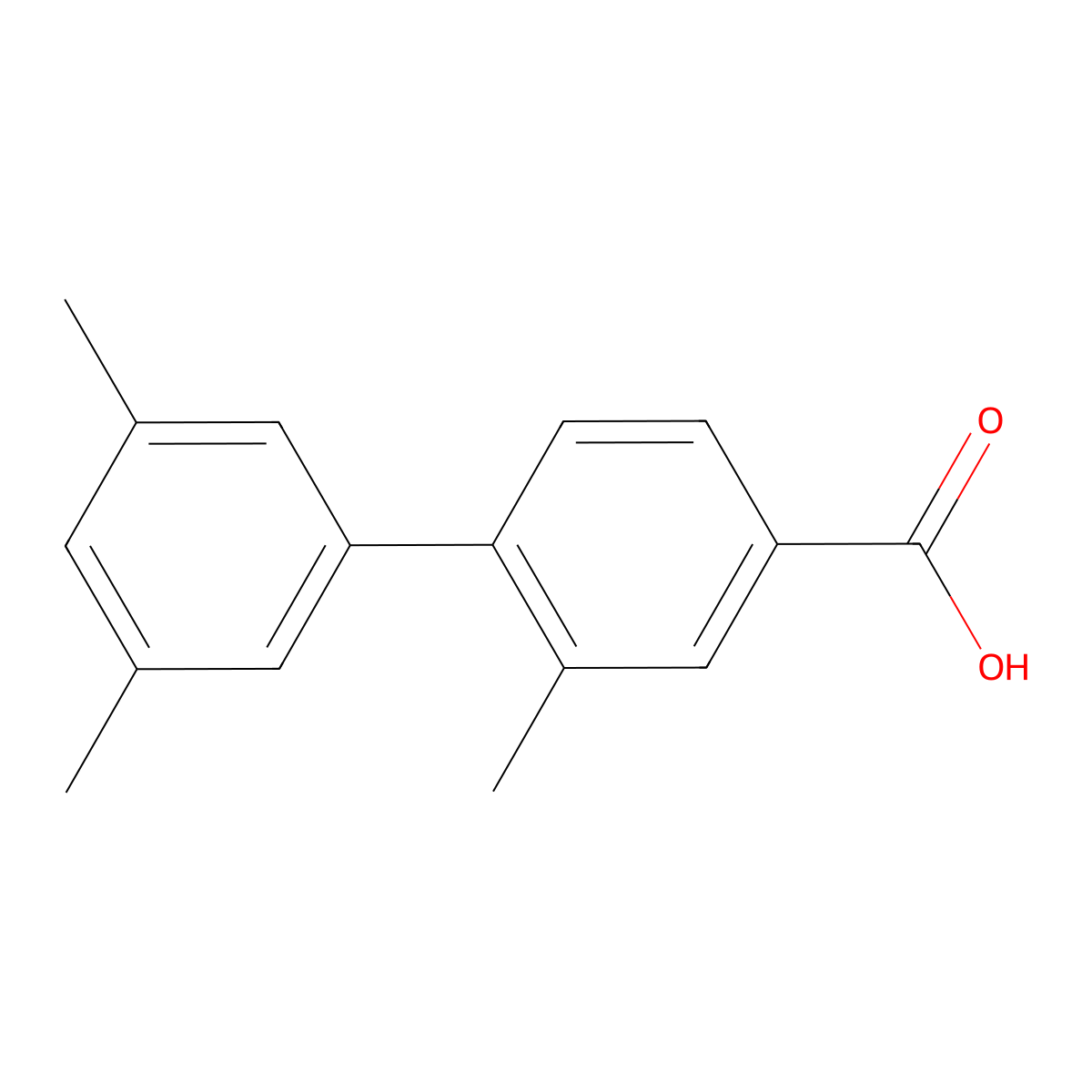 4-(3,5-Dimethylphenyl)-3-methylbenzoic acid molecular structure, CAS 1261971-14-5
