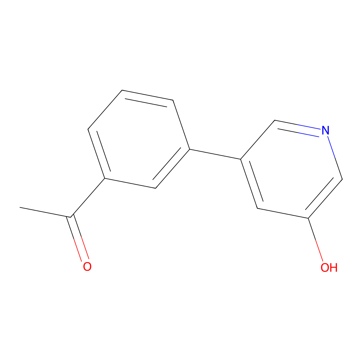 5-(3-Acetylphenyl)-3-hydroxypyridine molecular structure, CAS 1261972-38-6