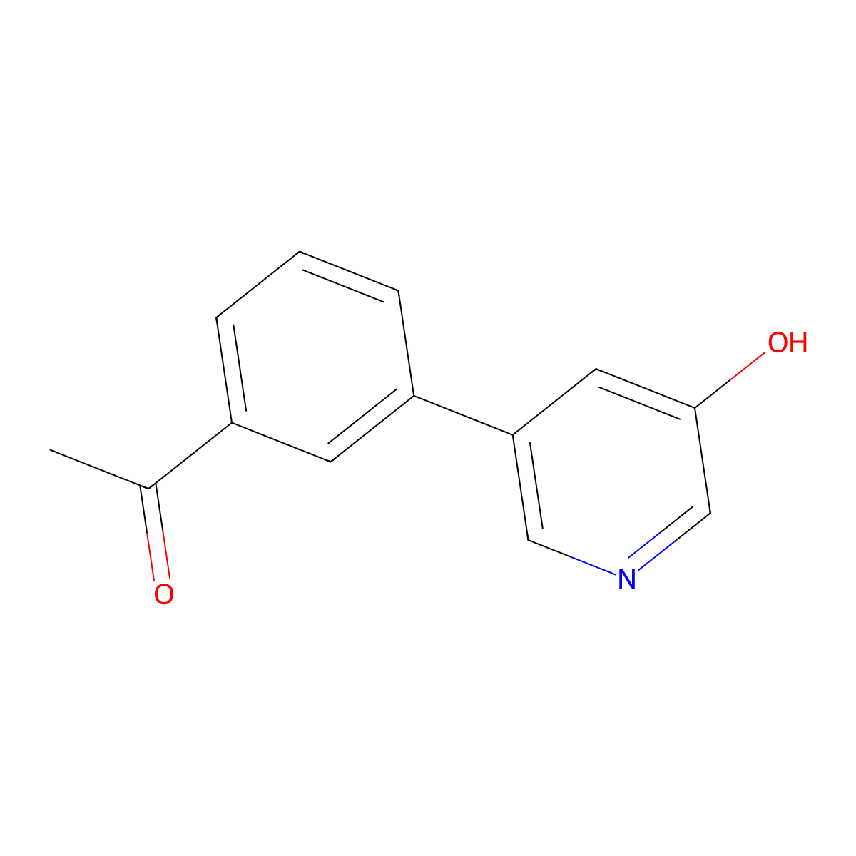5-(3-Acetylphenyl)-3-hydroxypyridine molecular structure, CAS 1261972-38-6