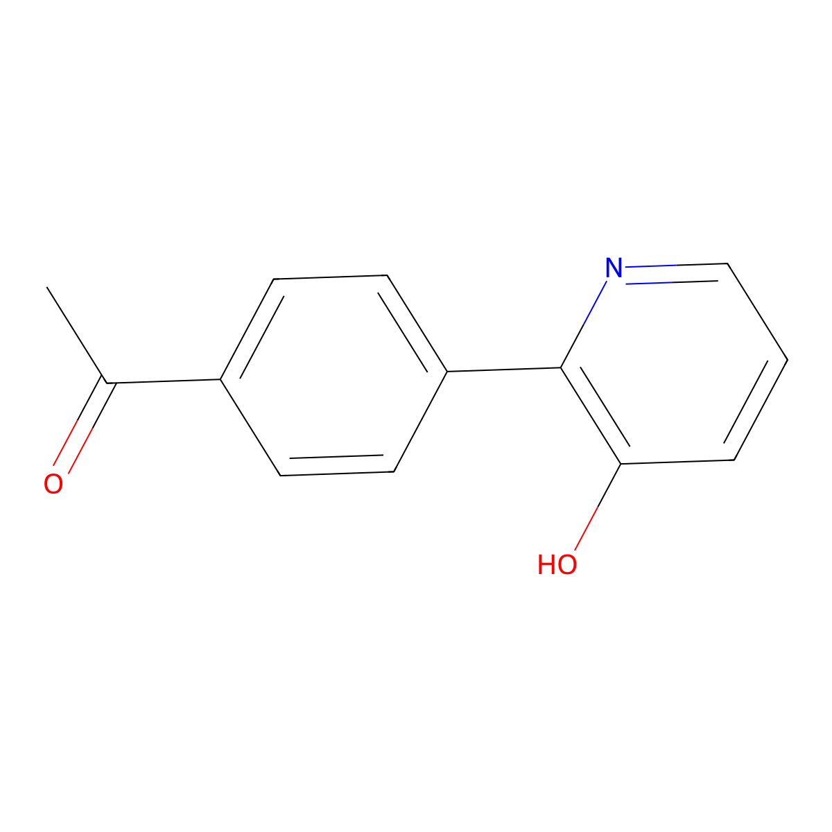 2-(4-Acetylphenyl)-3-hydroxypyridine molecular structure, CAS 1261972-43-3
