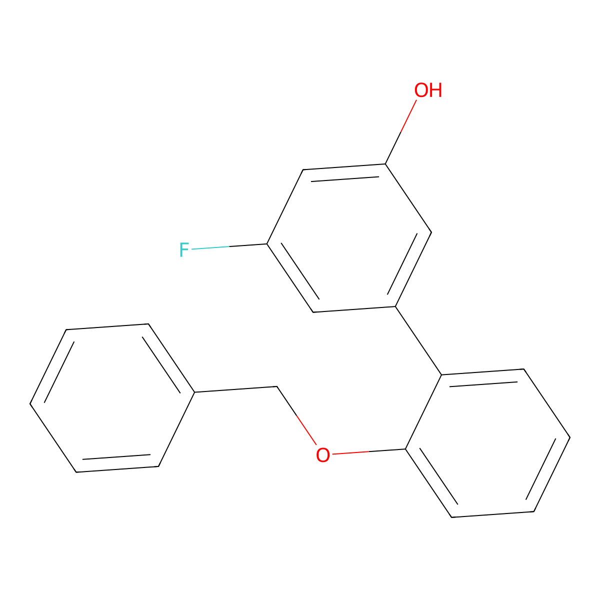 5-(2-Benzyloxyphenyl)-3-fluorophenol molecular structure, CAS 1261972-60-4