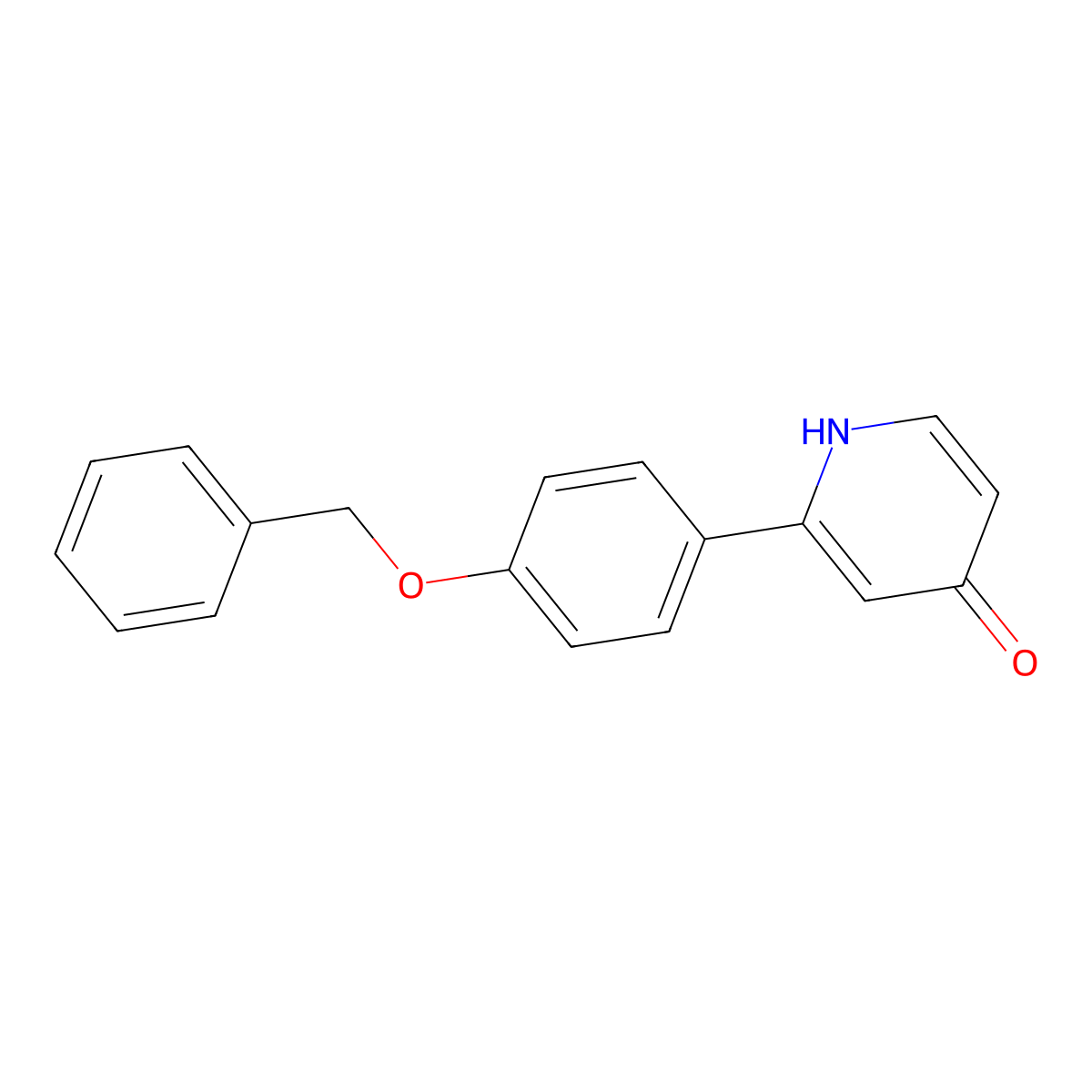 2-(4-Benzyloxyphenyl)-4-hydroxypyridine molecular structure, CAS 1261975-11-4