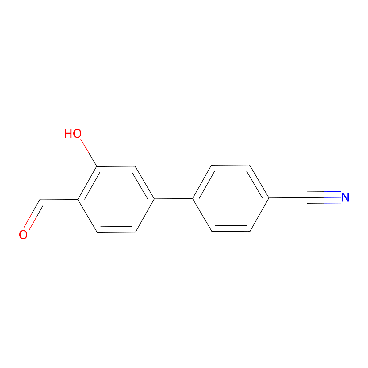 5-(4-Cyanophenyl)-2-formylphenol molecular structure, CAS 1261976-07-1