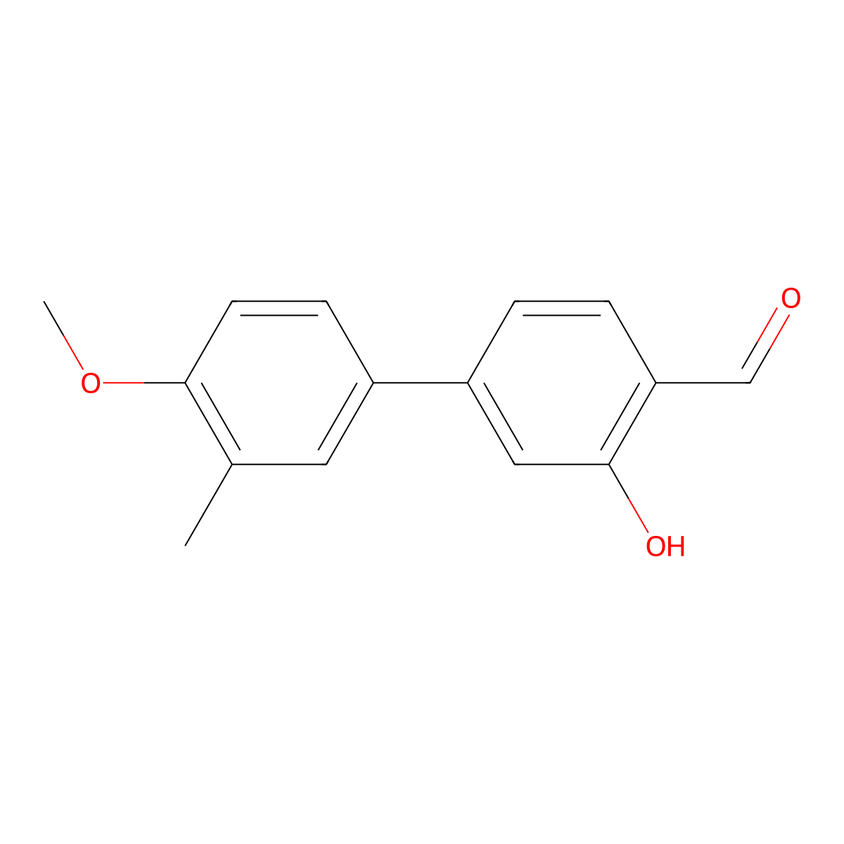2-Formyl-5-(4-methoxy-3-methylphenyl)phenol molecular structure, CAS 1261976-41-3