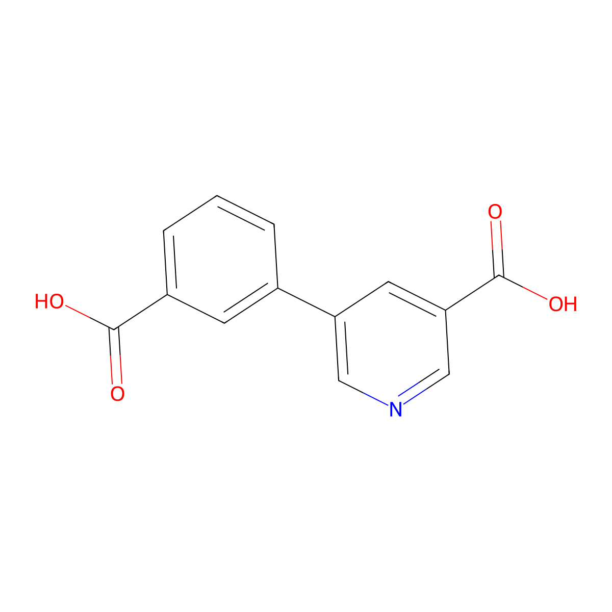 5-(3-Carboxyphenyl)pyridine-3-carboxylic acid molecular structure, CAS 1261976-89-9