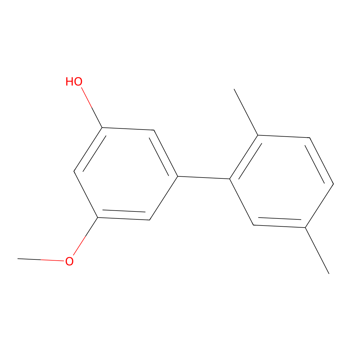 5-Methoxy-2',5'-dimethyl[1,1'-biphenyl]-3-ol molecular structure, CAS 1261977-35-8