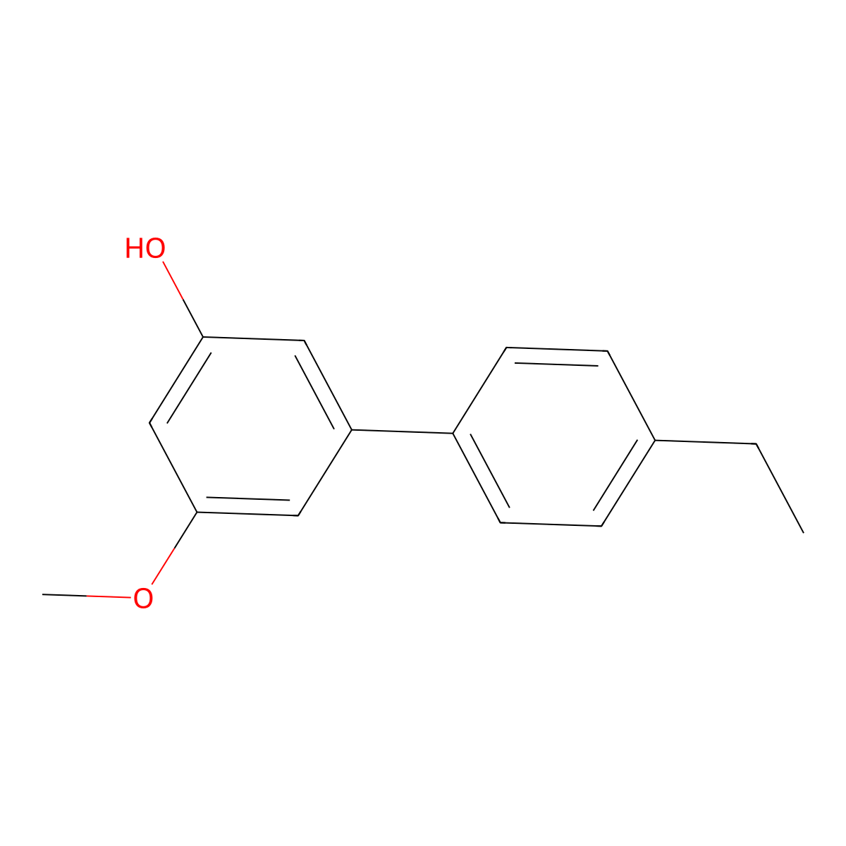 4'-Ethyl-5-methoxy[1,1'-biphenyl]-3-ol molecular structure, CAS 1261977-50-7