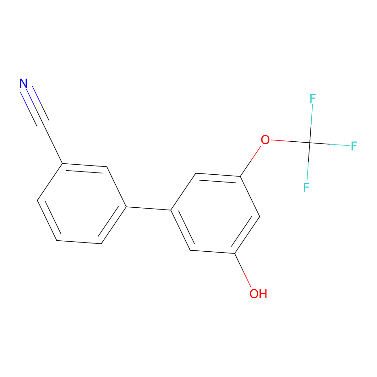5-(3-Cyanophenyl)-3-trifluoromethoxyphenol molecular structure, CAS 1261977-62-1