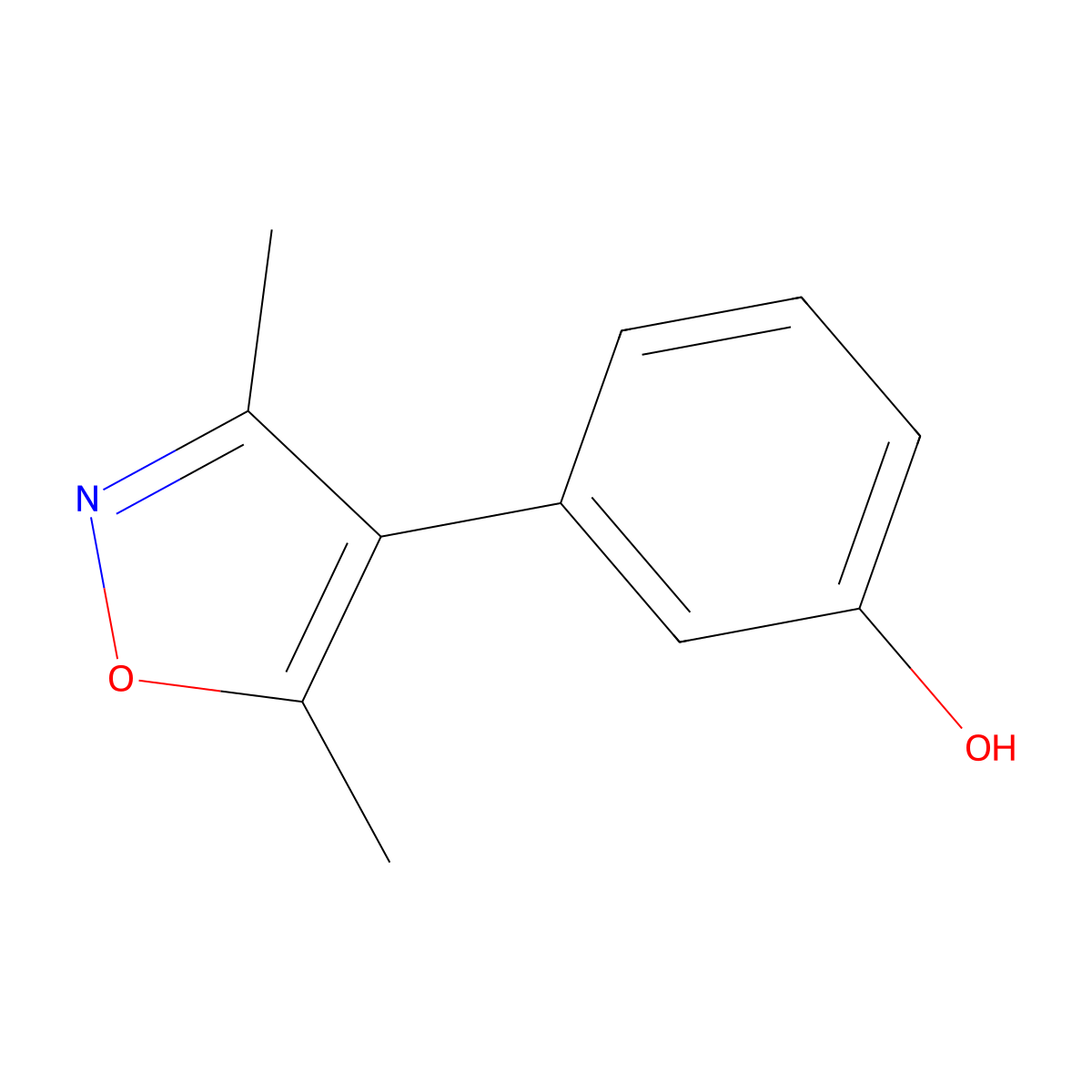 3-(3,5-Dimethylisoxazol-4-YL)phenol molecular structure, CAS 1261977-78-9