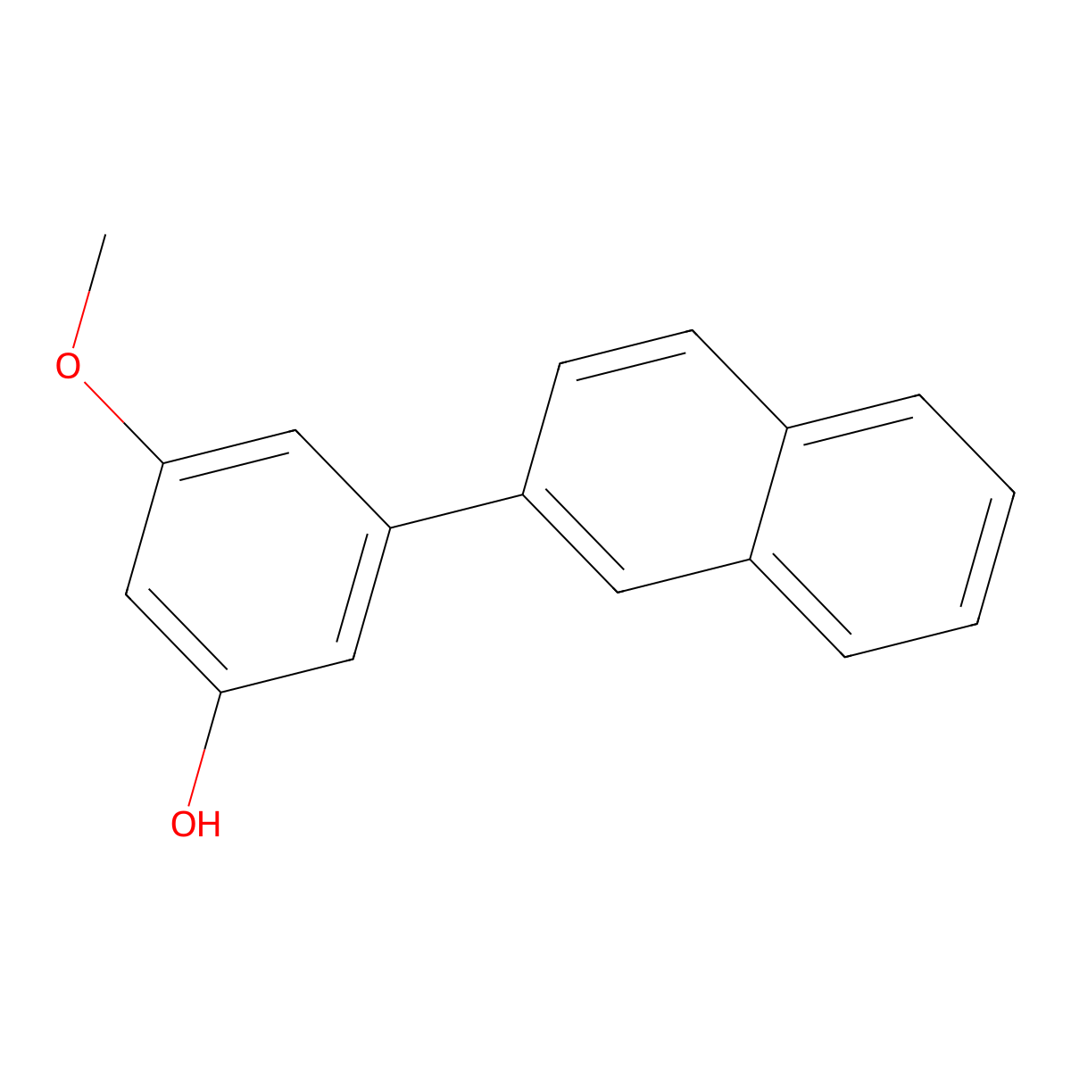 3-Methoxy-5-(naphthalen-2-YL)phenol molecular structure, CAS 1261978-18-0