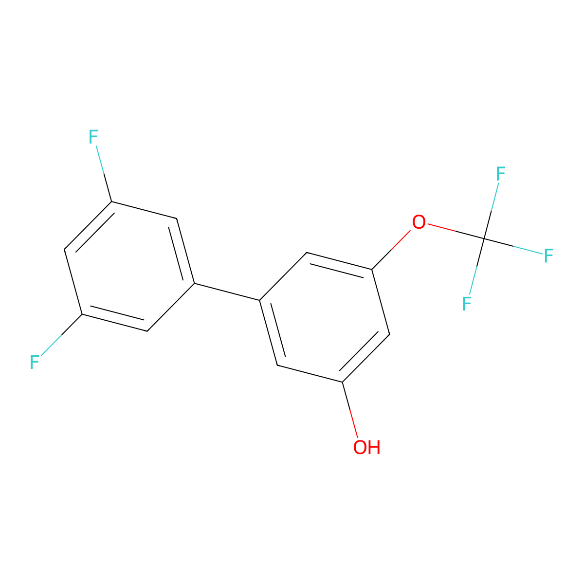 5-(3,5-Difluorophenyl)-3-trifluoromethoxyphenol molecular structure, CAS 1261978-32-8