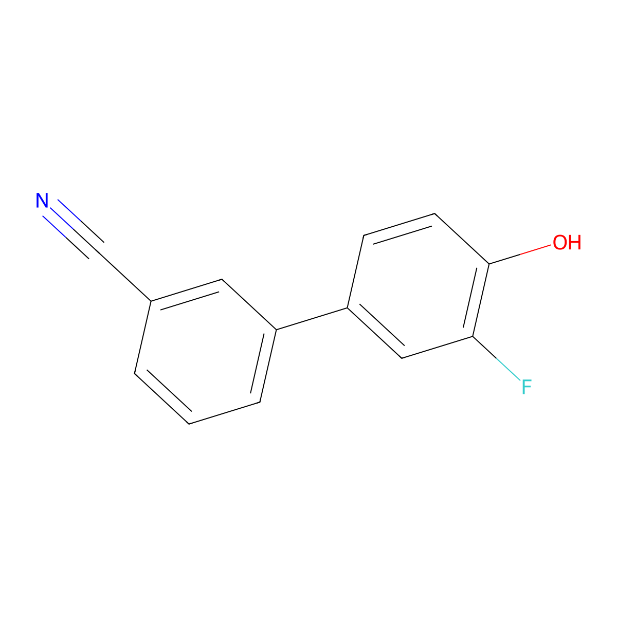 4-(3-Cyanophenyl)-2-fluorophenol molecular structure, CAS 1261978-55-5
