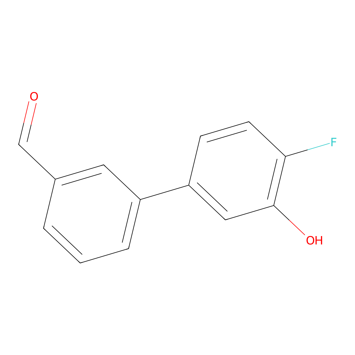 2-Fluoro-5-(3-formylphenyl)phenol molecular structure, CAS 1261978-62-4
