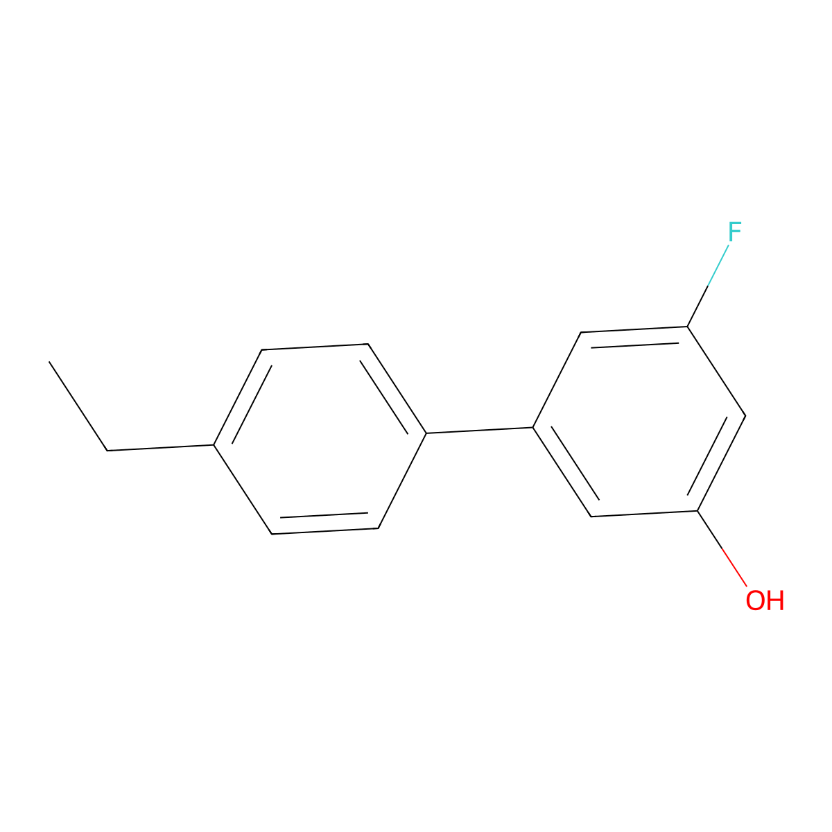 5-(4-Ethylphenyl)-3-fluorophenol molecular structure, CAS 1261978-75-9