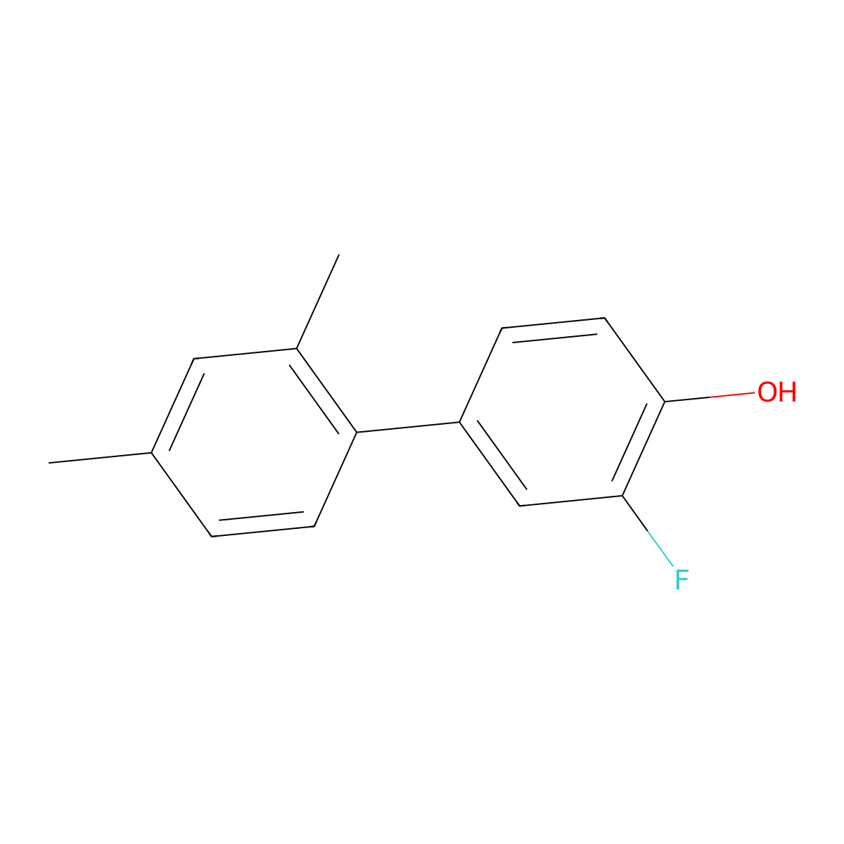 4-(2,4-Dimethylphenyl)-2-fluorophenol molecular structure, CAS 1261978-86-2