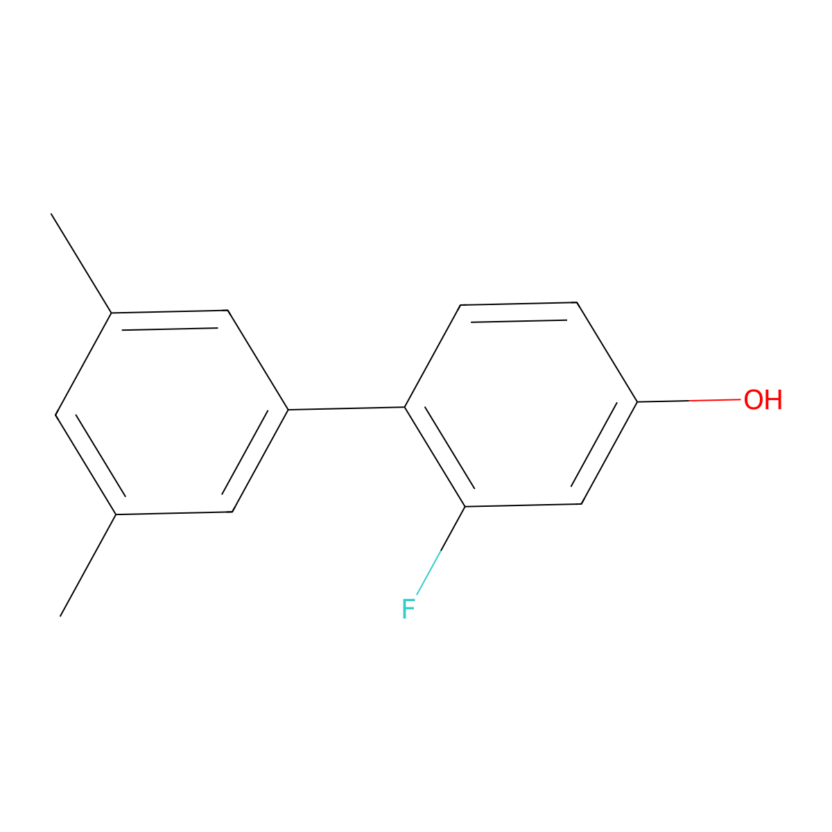 4-(3,5-Dimethylphenyl)-3-fluorophenol molecular structure, CAS 1261978-97-5