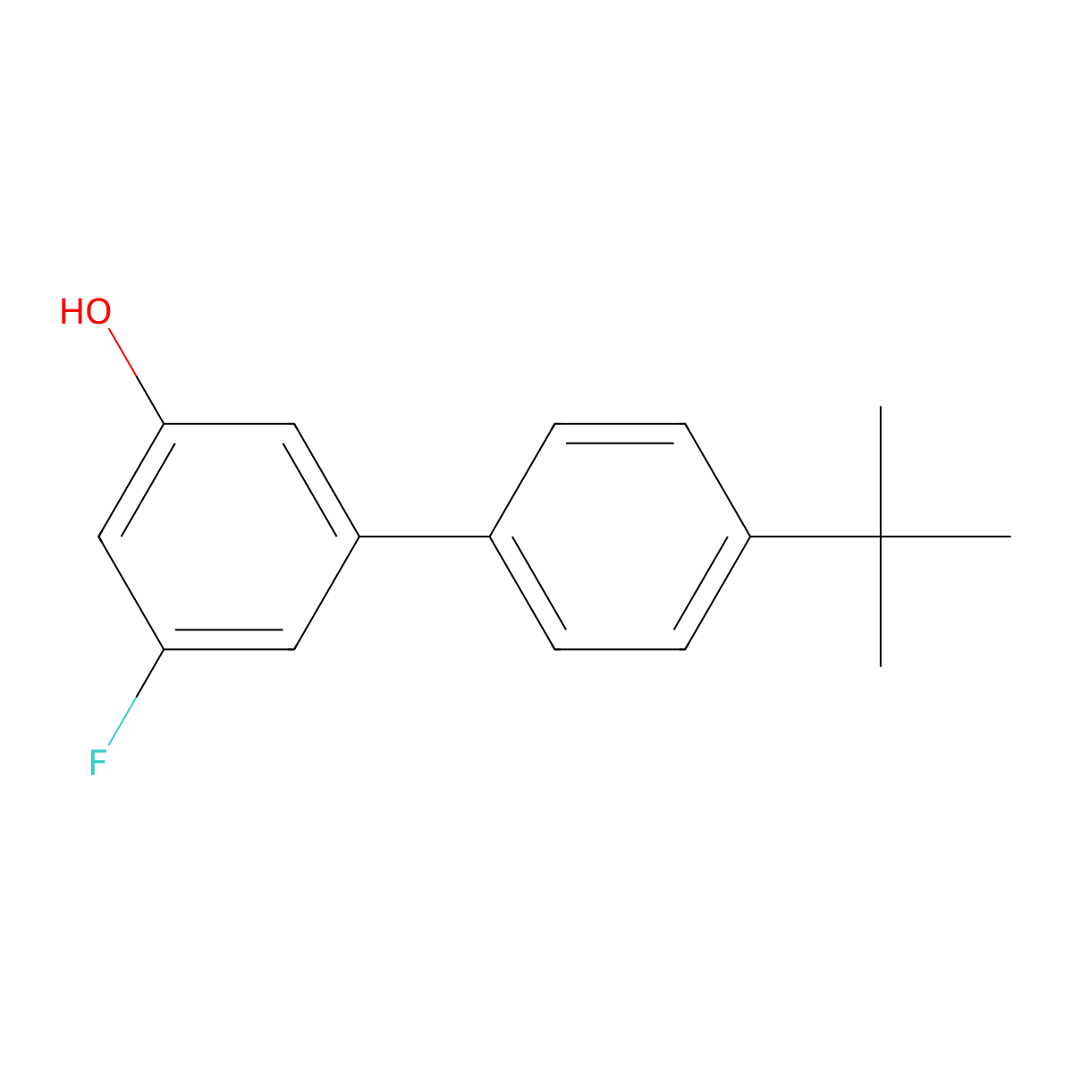3-Fluoro-5-(4-T-butylphenyl)phenol molecular structure, CAS 1261979-84-3