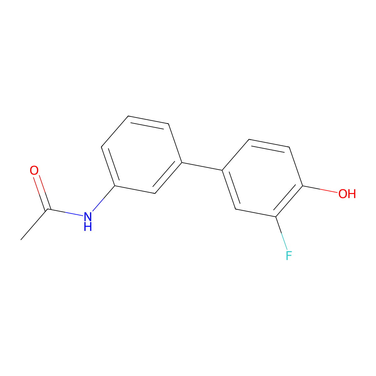 4-(3-Acetylaminophenyl)-2-fluorophenol molecular structure, CAS 1261979-90-1