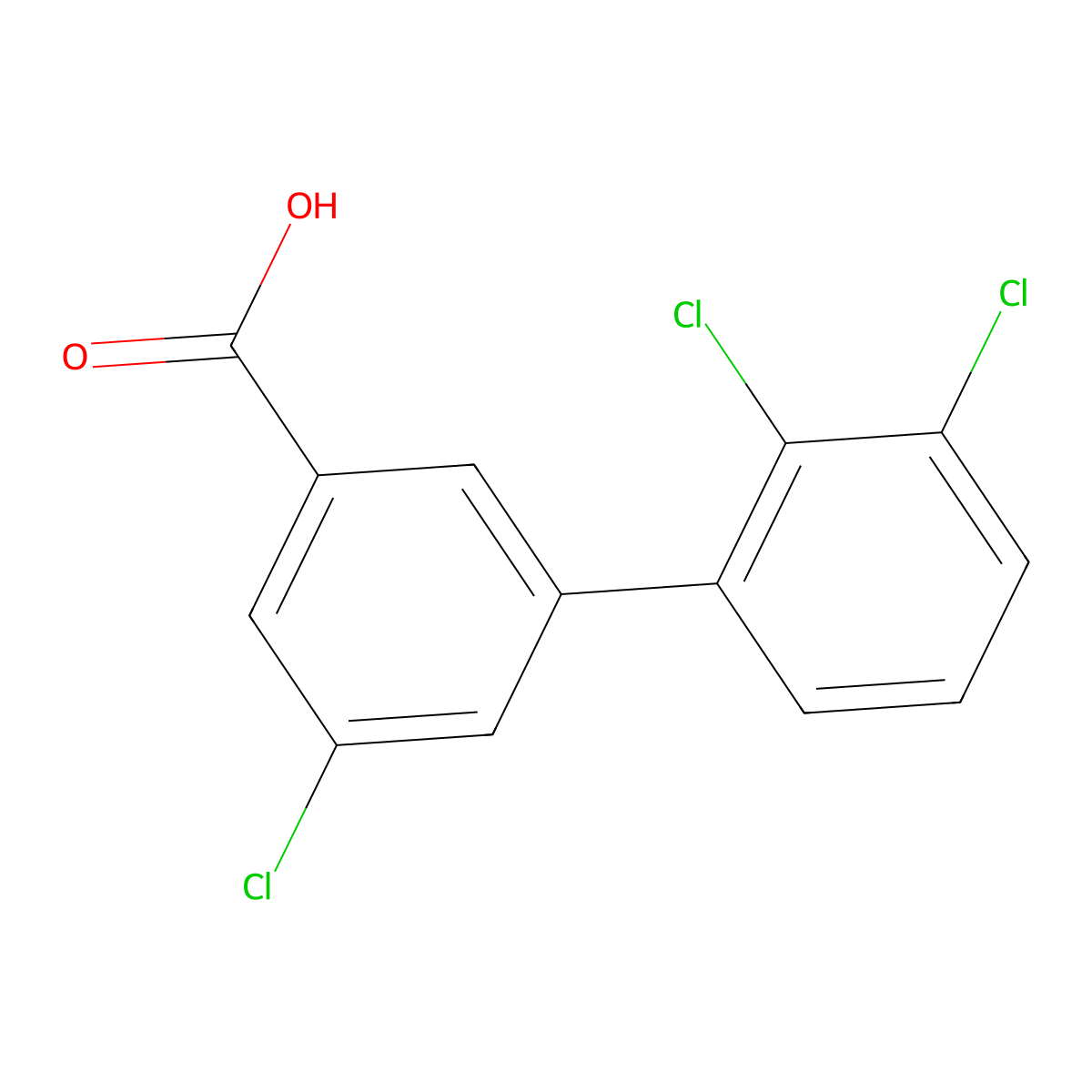 5-Chloro-3-(2,3-dichlorophenyl)benzoic acid molecular structure, CAS 1261981-24-1