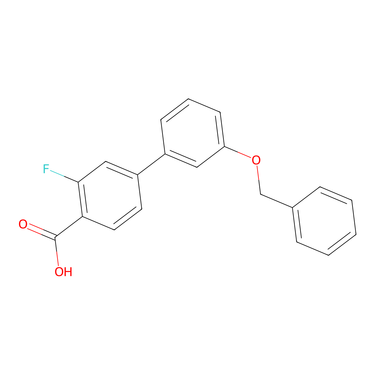 4-(3-Benzyloxyphenyl)-2-fluorobenzoic acid molecular structure, CAS 1261981-29-6