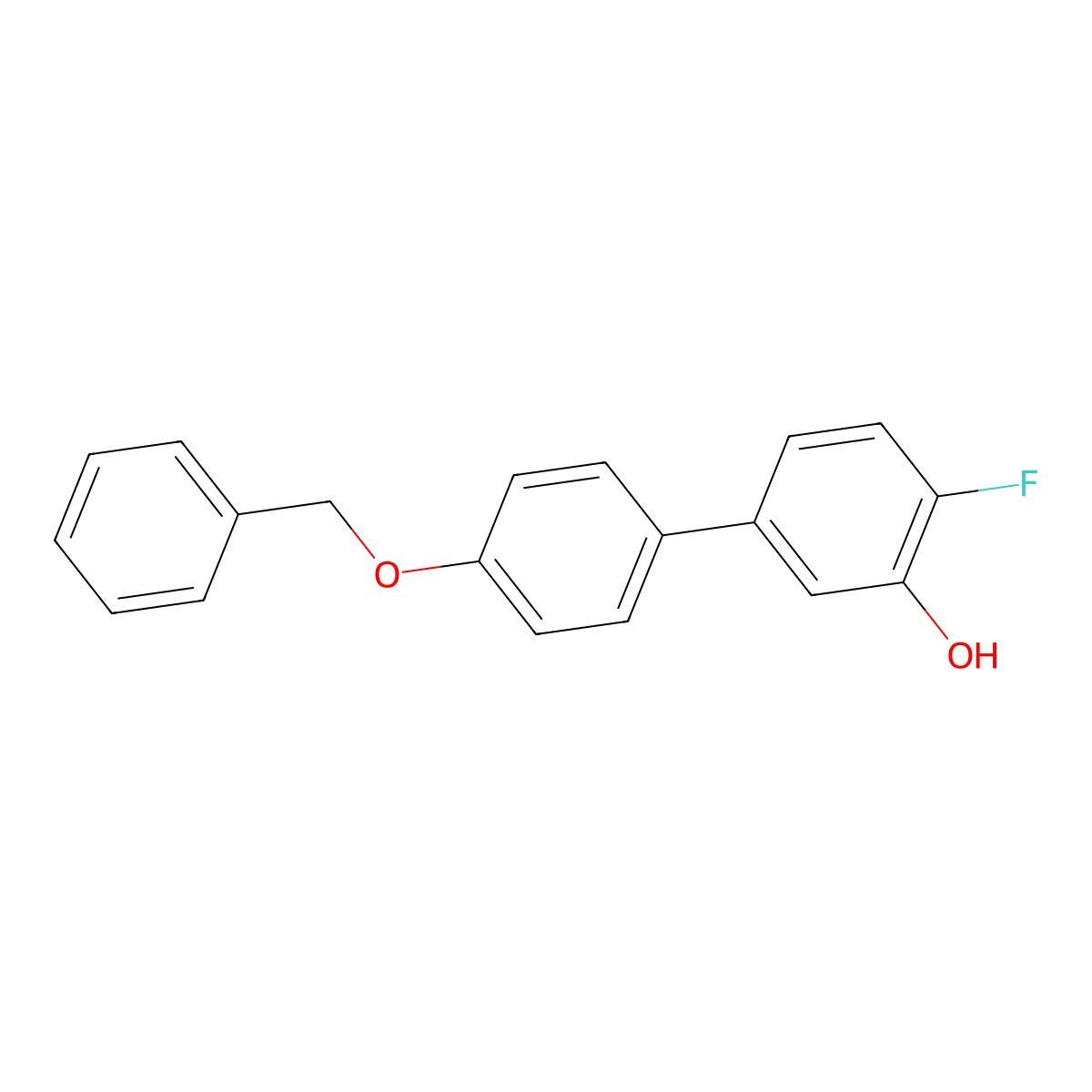5-(4-Benzyloxyphenyl)-2-fluorophenol molecular structure, CAS 1261982-03-9