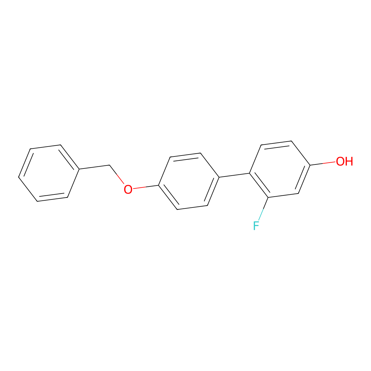 4-(4-Benzyloxyphenyl)-3-fluorophenol molecular structure, CAS 1261982-07-3