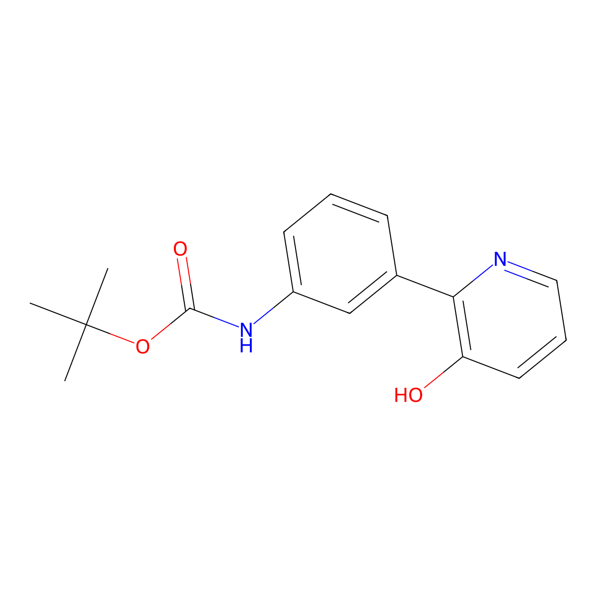 2-(3-Boc-aminophenyl)-3-hydroxypyridine molecular structure, CAS 1261982-52-8