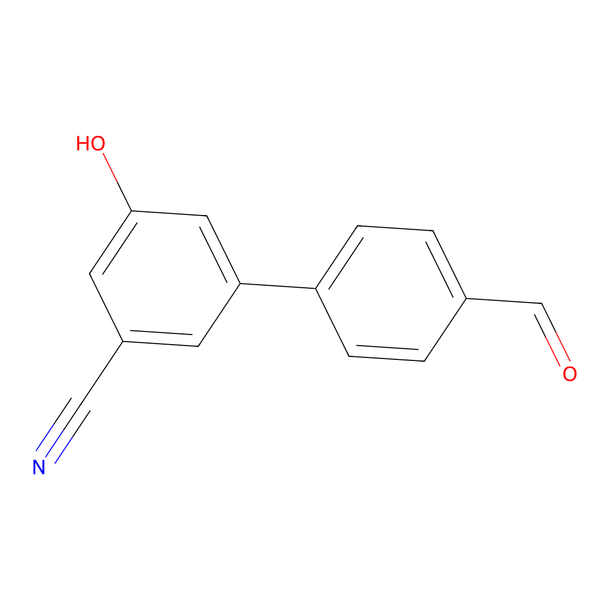 3-Cyano-5-(4-formylphenyl)phenol molecular structure, CAS 1261982-62-0