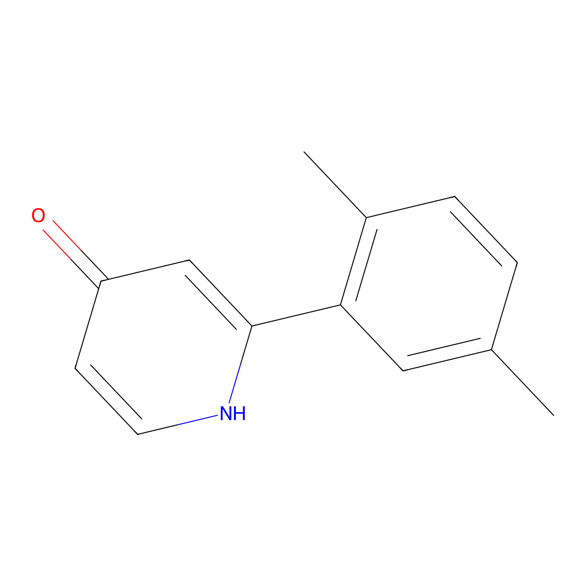 2-(2,5-Dimethylphenyl)pyridin-4(1H)-one molecular structure, CAS 1261982-86-8