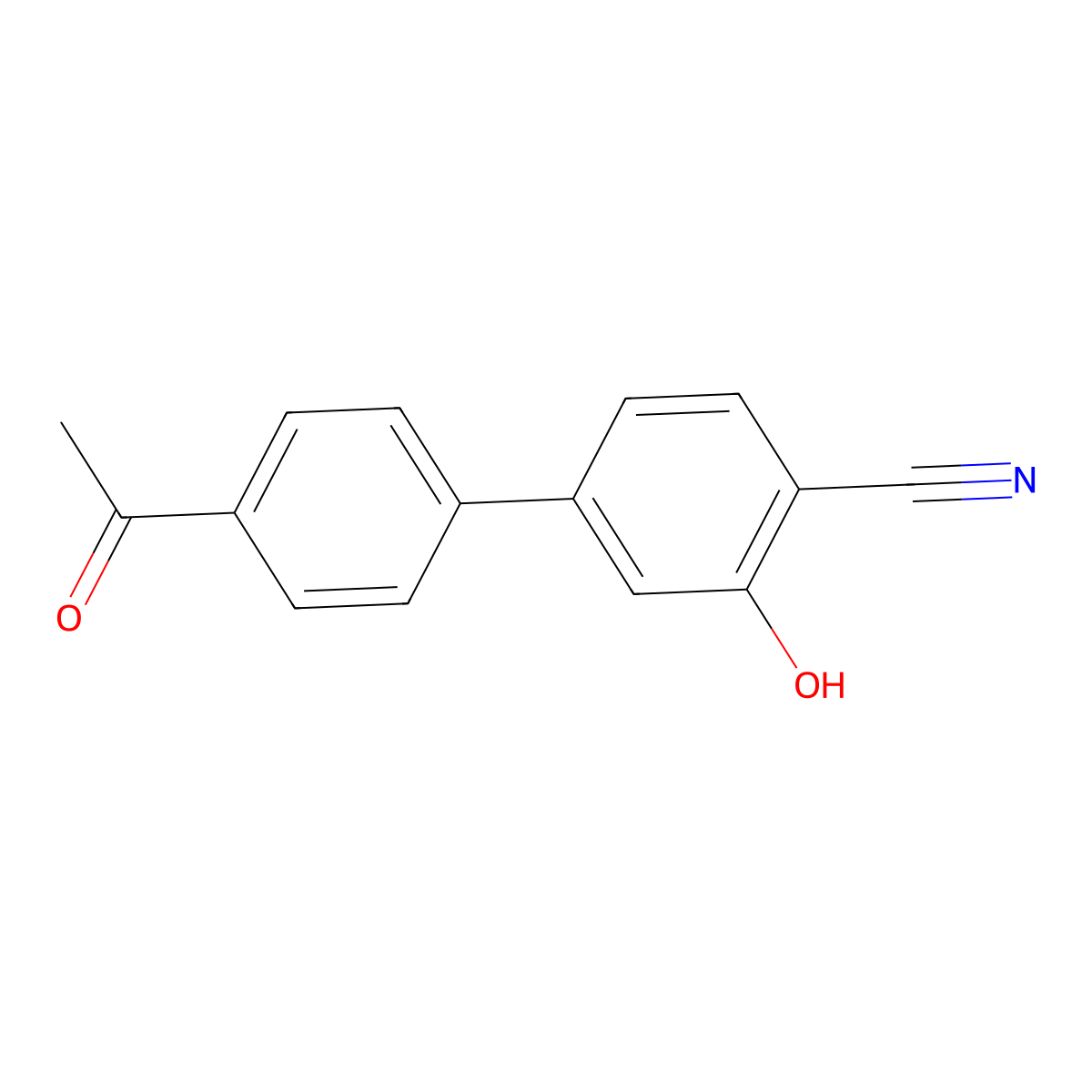 5-(4-Acetylphenyl)-2-cyanophenol molecular structure, CAS 1261983-17-8