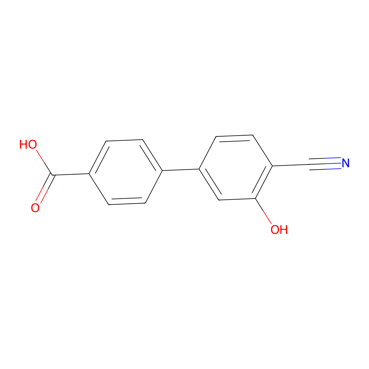5-(4-Carboxyphenyl)-2-cyanophenol molecular structure, CAS 1261983-31-6