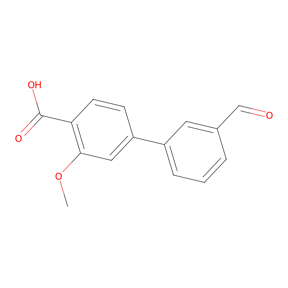 4-(3-Formylphenyl)-2-methoxybenzoic acid molecular structure, CAS 1261983-69-0
