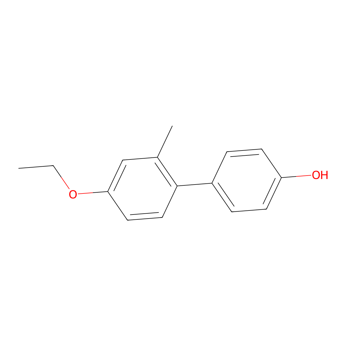 4-(4-Ethoxy-2-methylphenyl)phenol molecular structure, CAS 1261984-31-9
