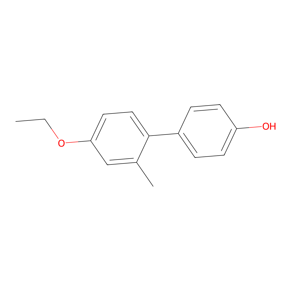 4-(4-Ethoxy-2-methylphenyl)phenol molecular structure, CAS 1261984-31-9